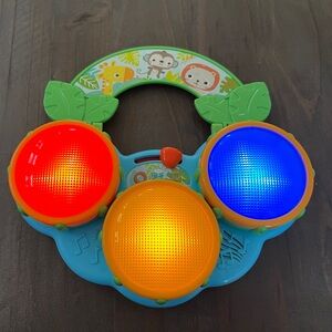 Colorful Musical Safari Beats Drum Toy with Lights